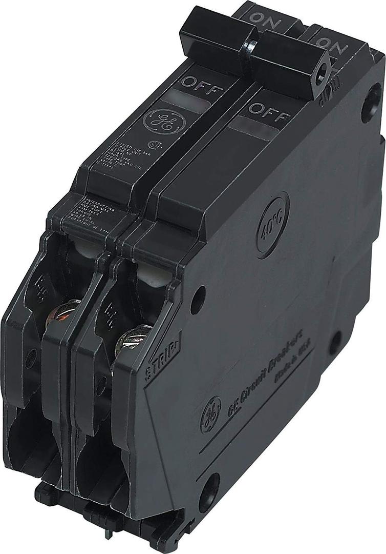 Connecticut Electric Ge Thqp220 Double Pole Circuit Breaker, 20 Amp, 3.30 L x 2.90 W x 0.90 H, As Shown in The Image