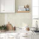 VEELIKE Cream Beige Mosaic Peel and Stick Backsplash for Kitchen Backsplash Tiles Peel and Stick Waterproof Wall Tile Stickers 12''x12'' 6 Sheet Removable Self Stick on Backsplash for Kitchen Bathroom