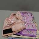 Female Dog Diapers 5Pcs - Premium Reusable Diapers for Doggie in Heat - Highly Absorbent Dog Diapers Female for Pet Incontinence with Adjustable Snaps,Flowers XL