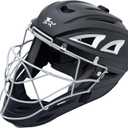 Baseball Catchers Helmet Matte (Black,GR) (Small)