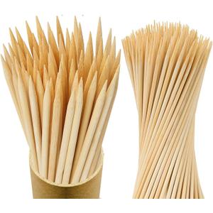 100Pcs 2ft/24in Bamboo Plant Stakes, Garden Stakes, Bamboo Stakes for Tomato, Beans, Potted Plants, Smores Sticks for Fire Pit, Natural Support for Gardening, BBQ, Camping, Home Cooking