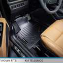 MAXLINER All Weather Custom Fit 2 Row Floor Mat Liner Set Compatible with 2020-2025 Kia Telluride