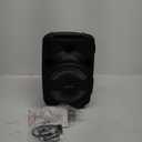 Portable Wireless Bluetooth Speakers, PA Loud Speaker Systems with Subwoofer, Bass, 8 Inch Speaker Karaoke Machine with Wired Microphone, Remote, FM Radio, EQ Mode, Flashing Light (8'' Woofer)