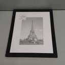 upsimples 8x10 Picture Frame, Display Pictures 5x7 with Mat or 8x10 Without Mat, Wall Hanging Photo Frame, Black, 1 Pack