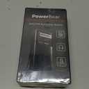 PowerBear Portable Radio | AM/FM, 2AA Battery Operated with Long Range Reception for Indoor, Outdoor & Emergency Use | Radio with Speaker & Headphone Jack (Black)