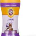 Arm & Hammer Cat Crystal Deodorizer for Kitty Litter Box - Calming Lavender & Vanilla Scented Cat Litter Smell Eliminator - Crystal Odor Control for Cats Mess Cleanup - Pet Home Supplies, 15 Oz