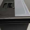 IRIS USA File Box with Lid File Organizer for Letter File w/Organizer-Lid, Plastic Mobile Filing Organizer, Water Resistant Document Box, Portable File Box with Handle, Secure Buckle, Lockable, Black