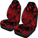 Modysero Halloween Blood Hands Car Seat Protector for Truck SUV Sedan Front Bench Back Universal Fit Anti-Slip Automobile Seat Cover for Man Woman