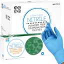 ASAP Blue Nitrile Gloves Disposable Latex Free - 4 Mil Powder Free, Food Safe, Kitchen & Medical - Cleaning & Tattoo Supplies