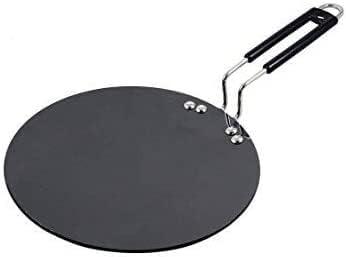 Sahishnu Online & Marketing Roti Tawa - Hard Anodized Aluminium, Concave, Naan Roti Chapati Tawa, Size-10, Thickness-4mm