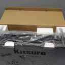 Kitsure Large Dish Drying Rack - Extendable Dish Rack, Multifunctional Dish Rack for Kitchen Counter, Anti-Rust Dish Drainers with Cutlery & Cup Holders 19.2"-26.7" L x 12.9" W, Black (Standard)