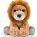 Lion Stuffed Animal Toys, 8.5 Inch Soft and Cuddly Lion Plush Animals Toy, Cute and Realistic Animals Gifts for Boys and Girls Toy for Toddlers 1-3