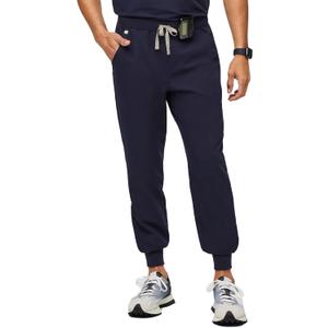 FIGS Tansen Jogger Scrub Pants for Men  Slim Fit, 5 Pockets, 4-Way Stretch, Anti-Wrinkle (X-Large, Navy Blue)