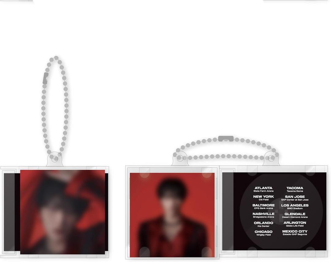 Official Tour Merch Mini CD Acrylic Keyring (One Size, Multicolor - Seonghwa)