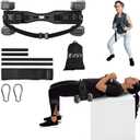 8-in-1 Premium Kit Hybrid Dip & Hip Thrust Belt Heavy Duty Glute Workout Belt with Back Strap Support 1600lb Capacity 1 Padded for Dumbbell, Kettlebell, Plates, Booty, Squat, Core Training