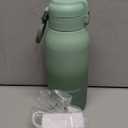 Momcozy Portable Bottle Warmer for Travel  Dual Heating Modes for Breast Milk & Water, Portable Milk Warmer with Fast Heating & Long Battery Life, 17 Ounces Large Capacity to Meet Your All-Day Needs (Gradual Change of Green)