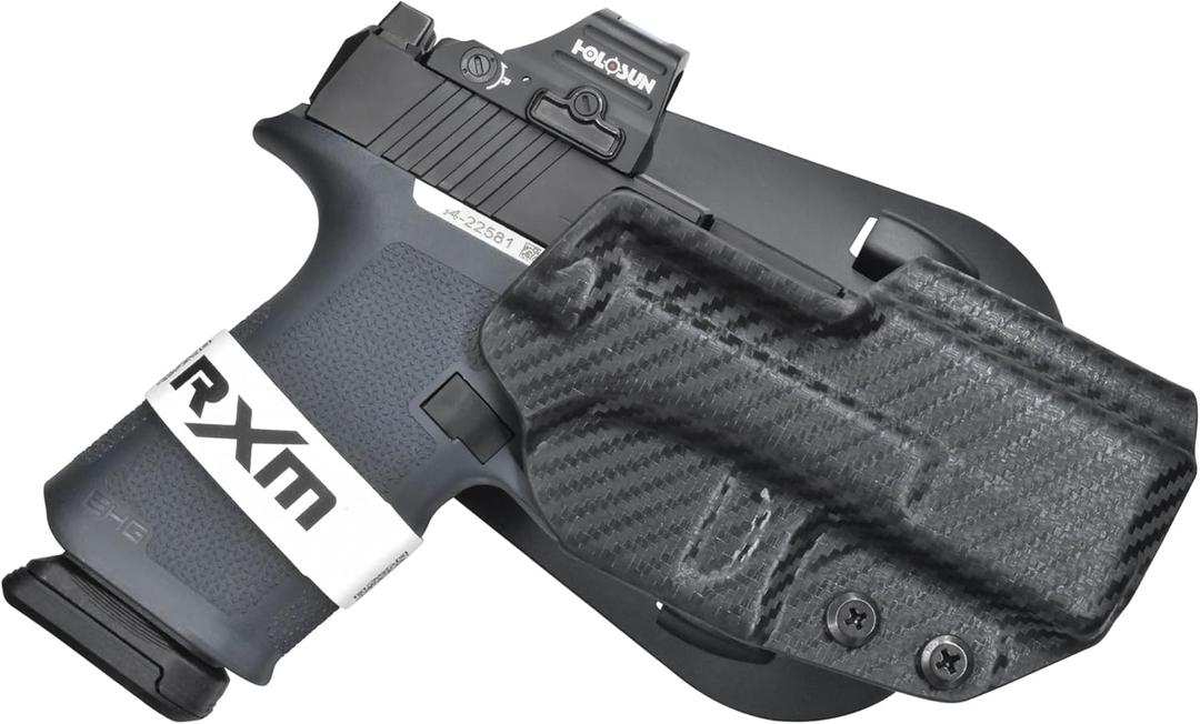 OWB Paddle Holster - Outside The Waistband fits Ruger RXM 4'' (Right, Carbon Fiber)