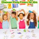 Dinosaur Party Favors for Kids  12 Pack Dino Painting Kits Wooden Keychains Arts and Crafts for Kids, Birthday Party Rerturn Gifts Goodie Bag Filler Pinata Stuffers Activities Toy Classroom Prizes