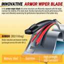 AUTOBOO 26" and 16" Windshield Wipers Blades (Pack Of 2),OEM Quality Premium All-Seasons Wiper blades,Stable and Quiet Armor wiper blades