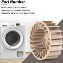2025 Upgrade 697772 WP697772 Blower Wheel Compatible with Whirlpool Kenmore Maytag Dryer Blower Wheel Replacement Model 687613 W10211915 W10874014 PS11743811 AP6010627
