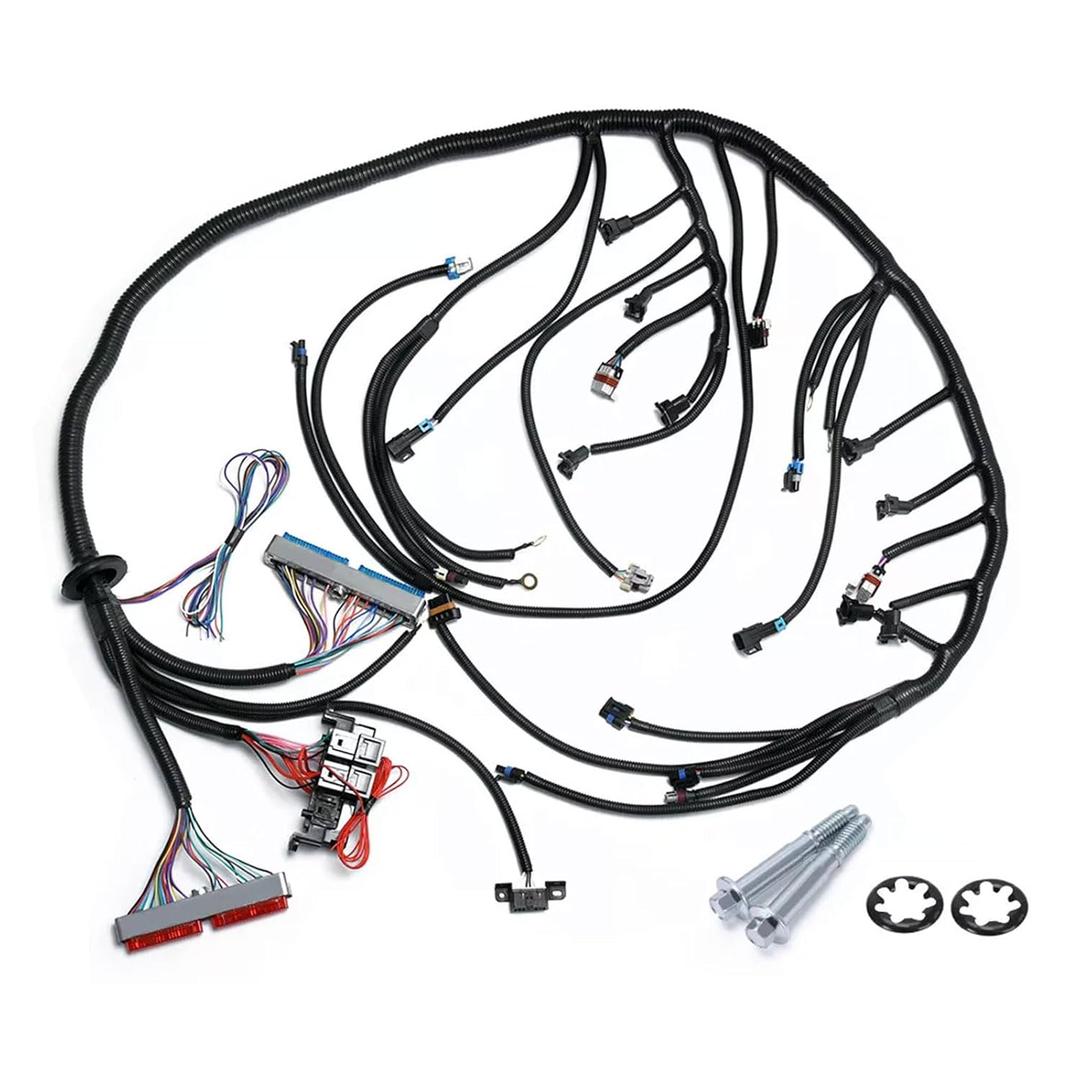 T56 DBC LS1 Standalone Wiring Harness Compatible with 1997-2006 T56 LS TH400 TH350 200-4R Or Non-Electric Wire Engines 4.8 5.3 6.0 Vortec Drive by Cable EV1 Fuel Injectors