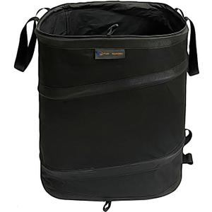YUDI & GARDEN 19 Gallon Square Collapsible Garden Bag, Collapsible Trash Can, Camping Trash Can, for Collecting Weeds, Grass Clippings, Party and Yard Waste, Black