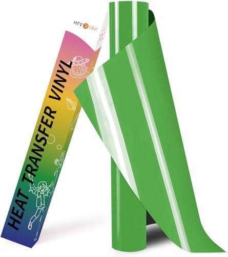 HTVRONT HTV Vinyl Rolls Heat Transfer Vinyl - 12" x 8ft Fruit Green HTV Vinyl for Shirts, Iron on Vinyl for All Cutting Machine - Easy to Cut & Weed for Heat Vinyl Design (Fruit Green)