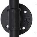 Vintage Edison Industrial 2-Light Bathroom Vanity Light- 2 Bulb Loft Minimalist Indoor Wall Sconce- Antique Steampunk Wall Lamp Light Fixtures for Hallways Storeroom Shop Decor (Black)