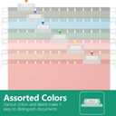 Extra Capacity Hanging File Folders,25 Pack Reinforced Letter Size Hanging Folders with Heavy Duty 2 Inch Expansion,Designed for Bulky Files,Medical Charts,Assorted Colors (2444U)