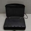 George Foreman Family-Size Grill & Panini Press, Nonstick Ceramic Coating, Fat-Removing Slope, Adjustable Angle, Indoor/Outdoor Use (5-Serving)