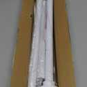 Shower Curtain Rod 31-68 in Adjustable Curtain Rod No Drilling Tension Shower Rod Stainless Steel for Door Curtain, Closet, RV, White