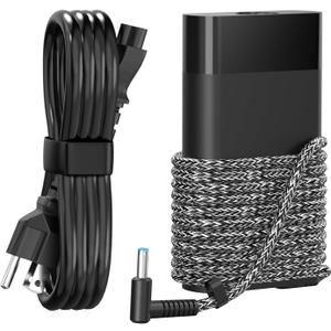 65W Laptop Charger for HP Envy 13 15 17 15t 15m 17m X360: 15-1039wm 15-1033wm 15-1010dx 15-w237cl 15-w110nr 15-as043cl 15-ee1093cl 15t-as100 15t-cn100 15m-cn0011dx, AC Adapter Power Supply Cord
