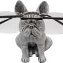 Top Brass Cute French Bulldog Eyeglass Holder  Whimsical Reading Glasses Stand  Funny Desk Nightstand Rack Display Organizer  Frenchie Puppy Dog Pet Decor