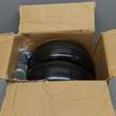 11x4.00-5 Flat Free Lawn Mower Tire and Wheel with Bearing Bore 3/4" or 5/8", 3.4"-4"-4.5"-5" Centered Hub, Smooth Tread Tire for Zero Turn Mowers, 2 Pack