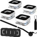 New Upgraded Furniture Sliders for Hard Floors & Carpets, 2-in-1 Furniture Movers with Wheels, Furniture Dolly for Moving Heavy Duty Sofa, Bed, Appliance, Load Capacity Up to 750lb