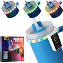 Colorful Light Accessories for Stanley Quencher H2.0/ProTour Tumbler Cup 20oz/30oz, Decorative Lights for Stanley Cup, Smart Bluetooth APP Control, Adjustable, Rechargeable,Home, Party