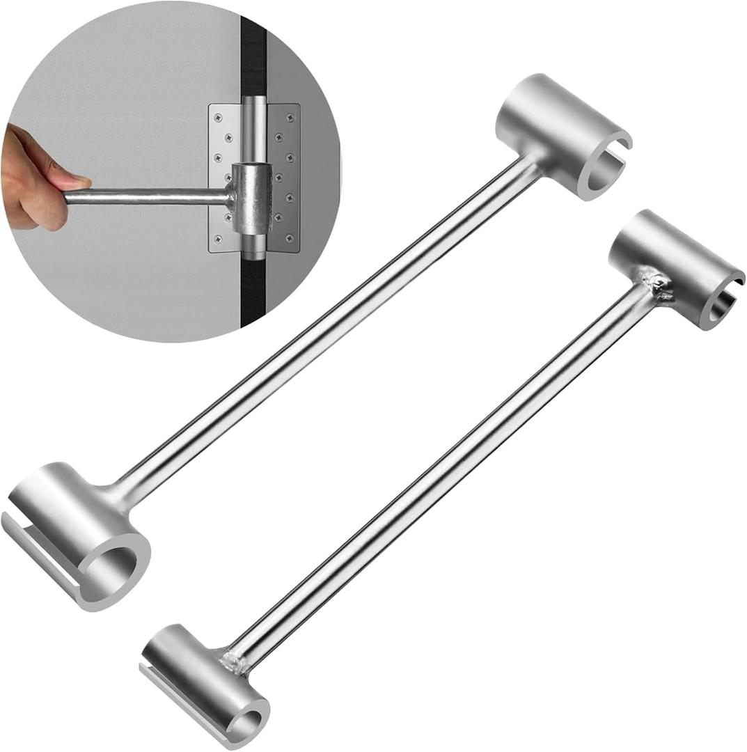 2PCS Hinges Gap Adjusting Wrench Upgrade Steel Door Hinge Adjustment Tool Double-head Hinge Repair Spanner for 0.35-0.98 Inch Flag Hinges Door Hinge Tool for Various Door Hinge Gaps