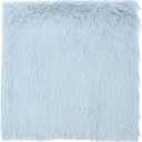 DMiotech 14"x14" Light Blue Faux Fur Square Fabric, Fluffy Faux Fur for Crafts, Gnomes, Animal Costumes, Cushions, 2 Pack