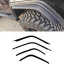 Fender Flares for 2018-2024 Jeep Wrangler JL Models - 4 Pack (Front & Rear) - Low Clearance Flares