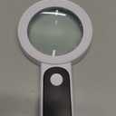 Magnifying Glass with Light, High Magnification Handheld Large Magnifying Glass 18LED Cold and Warm Light with 3 Modes, Illuminated Lighted Magnifier for Seniors Reading, Coins, Jewelry, Exploring