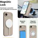OTOFLY Magnetic for iPhone 17 Air Case,Compatible with Magsafe,Classic Liquid Silicone Mobile Phone Case,Integrated Camera Control Button,Anti-Scratch Microfiber Lining, Light Coffee Brown