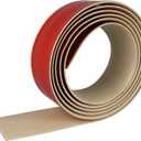 Floor Transition Strip, Self-Adhesive Vinyl Floor Gap Cover Strips, Laminate Floor Edge Trim, Divider Strip for Joining Carpet to Tile, Brown Wood Grain