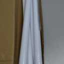 White Shower Curtain Rod 31 to 68 Inch,1 Inch Diameter Adjustable Spring Tension Stainless Steel Telescoping Rod,Easy Install,No Rust