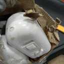 Retractable Baby Gates 2 Pack, 55" Wide Mesh Dog Gate Indoor, 34" Tall Gate for Stairs Doorways Hallways Deck, Child Pet Safety Gate for Indoor Outdoor Home Use, White