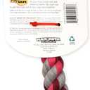 Mammoth Flossy Chews Multi Color 5 Knot Rope Tug – Premium Cotton-Poly Tug Toy for Dogs – Interactive Dog Rope Toy – Tug Dog Chew Toy for Big Dogs - X-Large, 36”