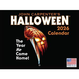 Halloween Calendar 2026 Michael Myers Gifts Monthly Wall Calender 12 Month | American Made In The USA
