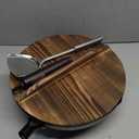 13.4 Inch Carbon Steel Wok For Electric, Induction and Gas Stoves (Lid, Spatula and User Guide Video Included)