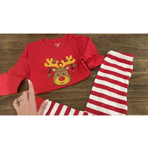 Benaive Matching Family Christmas Pajamas Set Holiday Pjs for Women Men Sleepwear (Multicolor, Reindeer, 6)