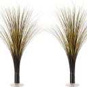 Beistle Plastic Metallic Black And Gold Spray Centerpieces For Happy New Year Decorations, Awards Night Tableware, Birthday Party Supplies, (Pack of 2) 19"