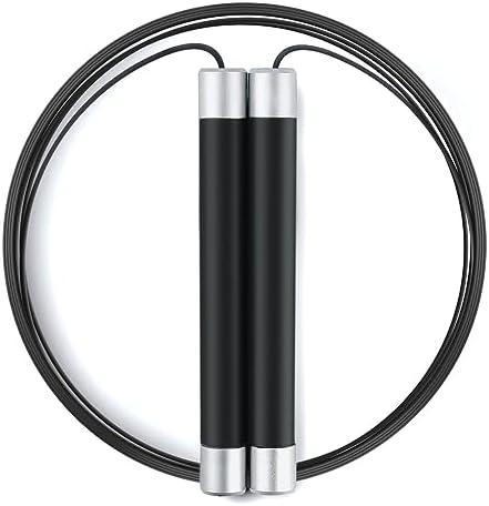 Jump Rope, 1/2 lb Weighted Jump Rope for Fitness Men and Women, Adjustable Jump Rope, Non-Slip Grip Steel Wire Skipping Ropes for Adult and Children, Athletic Fitness Exercise Jumping Rope